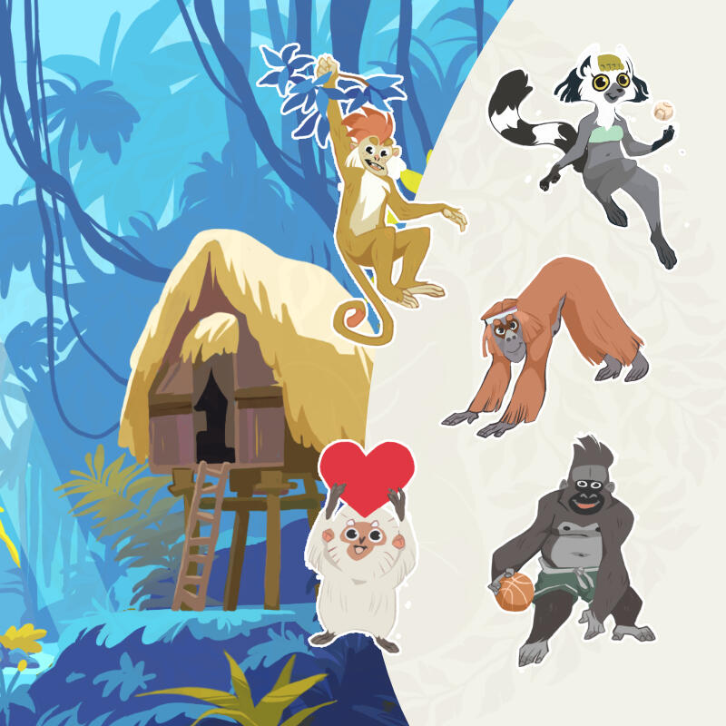 Trainingsapp | Tier Illustrationen