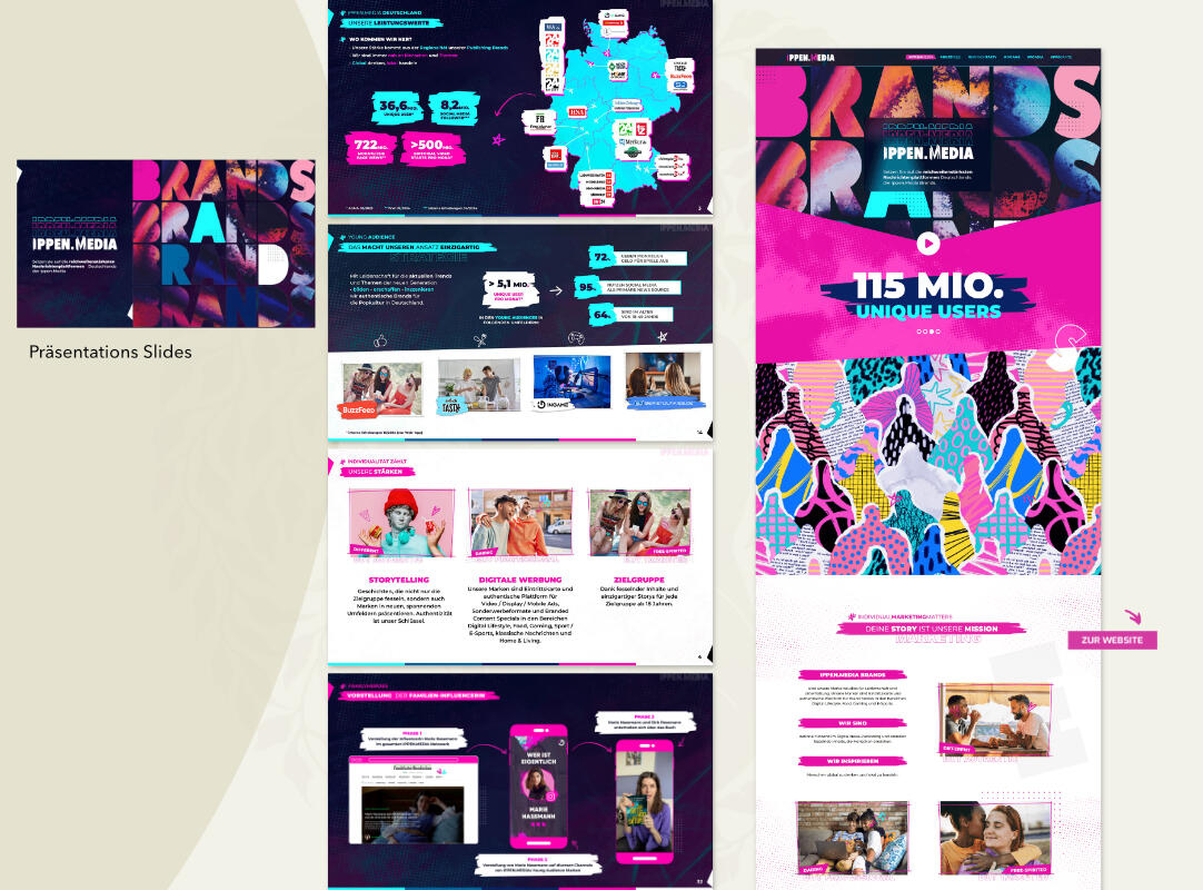 Ippen Media Sales | Template Design & Webinterface